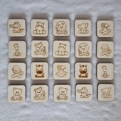 Knaptoetjes Memory Spel Hout - Dieren - Jungle - 20 Kaarten - Spelletje - Inclusief Bewaarzakje -kinderspellen Winkel 550x461 1