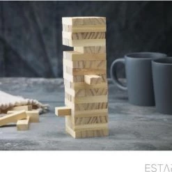 ESTARK Stapeltoren Mini - Actiespel - Pocket Size - Hout - License Uitgave - Jongens En Meisjes - Behendigheidspel - Toren Stapel Stapelen Stapelspel - Mini Stapeltoren -kinderspellen Winkel 550x472 1