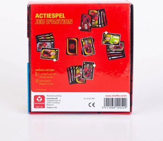 Rode Duivels - Belgian Red Devils - Shuffle - Kaartspel - Actiespel 5 Rode Duivels - Belgian Red Devils - Shuffle - Kaartspel - Actiespel - Afbeelding 5