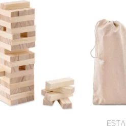 ESTARK Stapeltoren Mini - Actiespel - Pocket Size - Hout - License Uitgave - Jongens En Meisjes - Behendigheidspel - Toren Stapel Stapelen Stapelspel - Mini Stapeltoren -kinderspellen Winkel 550x482