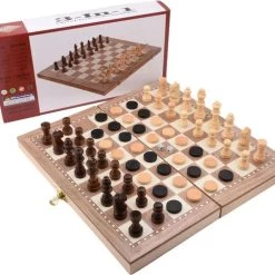 Shagam 3-in-1 Bordspel - 49 Cm - Schaakbord - Dambord - Backgammon - Schaakspel - Schaakset - Schaken - Dammen - Met Schaakstukken - Chess - Hout - Opklapbaar 27 Shagam 3-in-1 Bordspel - 49 Cm - Schaakbord - Dambord - Backgammon - Schaakspel - Schaakset - Schaken - Dammen - Met Schaakstukken - Chess - Hout - Opklapbaar -kinderspellen Winkel 550x482 3