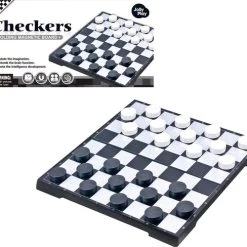 Jollity Works JollyPlay - Inklapbaar - Magnetisch - Dambord 30 Cm - Spel - Dammen