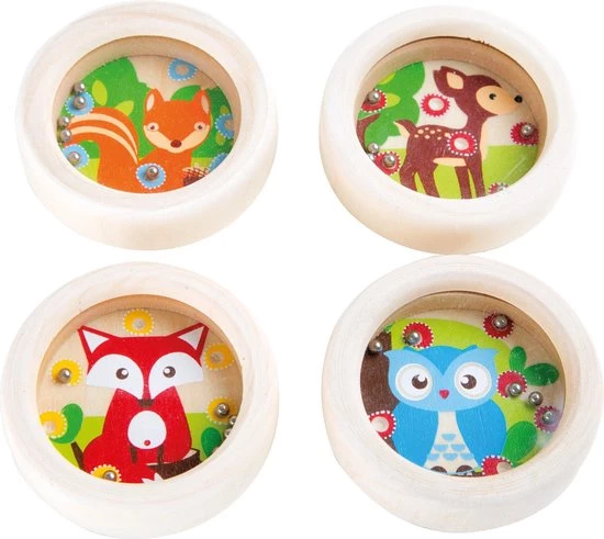 BlijeKids Set Van 4 Houten Geduldspelletjes (patience Ball Game) Met Balletjes En Dieren Print (uitdeelcadeau / Hebbedingetje / Traktatie / Klein Cadeau Tegen Verveling Onderweg / Reisspel / Schoencadeau Voor Sint & Kerstmis!) 1 BlijeKids Set Van 4 Houten Geduldspelletjes (patience Ball Game) Met Balletjes En Dieren Print (uitdeelcadeau / Hebbedingetje / Traktatie / Klein Cadeau Tegen Verveling Onderweg / Reisspel / Schoencadeau Voor Sint & Kerstmis!)