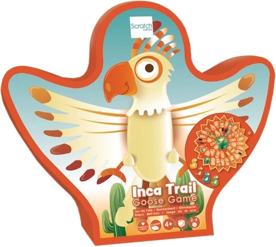 Scratch Ganzenbord Junior 35 Cm Hout Oranje 5-delig 8 Scratch Ganzenbord Junior 35 Cm Hout Oranje 5-delig - Afbeelding 8