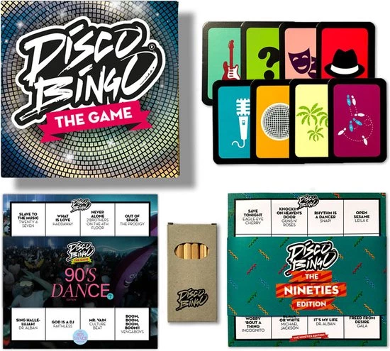 Disco Bingo The 90s Game Box 1 Disco Bingo The 90s Game Box