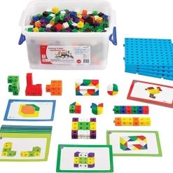 Edx Education Linking Cubes 2 Cm | XL Set Met 500 Centicubes Blokjes | Duurzaam Open Einde Speelgoed