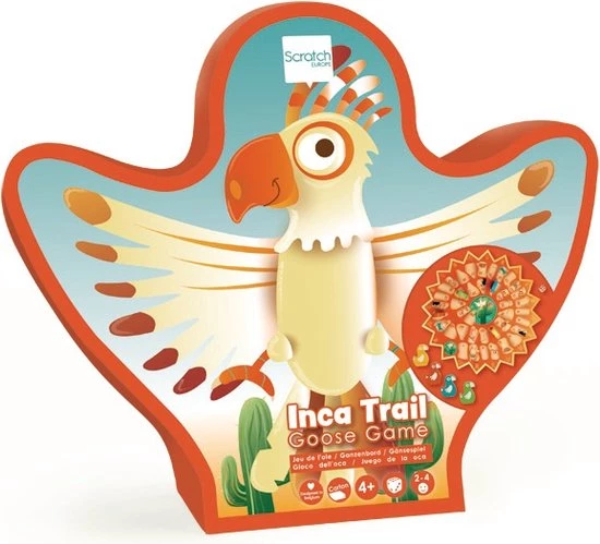 Scratch Ganzenbord Junior 35 Cm Hout Oranje 5-delig 3 Scratch Ganzenbord Junior 35 Cm Hout Oranje 5-delig - Afbeelding 3