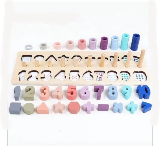 Merkloos Houten Telbord - Leer Tellen En Rekenen - Montessori Educatief Houten Speelgoed 5 Merkloos Houten Telbord - Leer Tellen En Rekenen - Montessori Educatief Houten Speelgoed - Afbeelding 5
