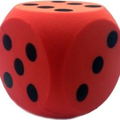 Merkloos 4x Stuks Grote Foam Dobbelstenen 16 X 16 Cm In 4x Verschillende Kleuren - Speelgoed/spelletjes -kinderspellen Winkel 550x509 4