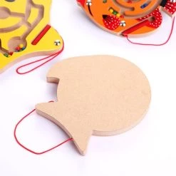 Merkloos Montessori Magnetische Doolhof Puzzel - Vis - Oranje - Geel -kinderspellen Winkel 550x516 6