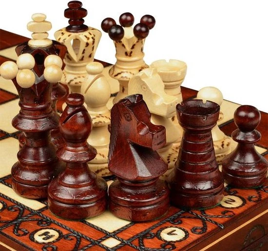 Chess The Game - Decoratief Schaakspel - GROOT Luxe Houten Schaakbord Met Decoratieve Schaakstukken - Bestseller!! 11 Chess The Game - Decoratief Schaakspel - GROOT Luxe Houten Schaakbord Met Decoratieve Schaakstukken - Bestseller!! - Afbeelding 11