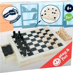 Small Foot Company Small Foot - Chess, Draughts & Nine Men's Morris Game Set 11 Small Foot Company Small Foot - Chess, Draughts & Nine Men's Morris Game Set -kinderspellen Winkel 550x518 3