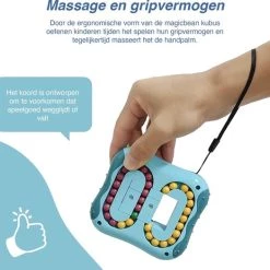 JUST23 Magic Bean Board - IQ Ball Brain Game - Speed Cube - Rood -kinderspellen Winkel 550x524 9