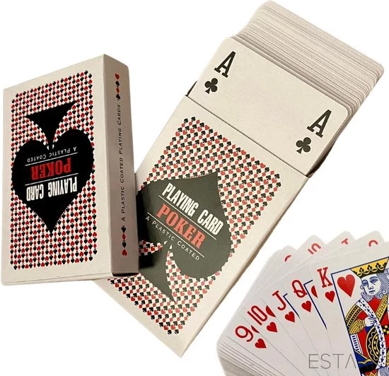ESTARK Luxe Speelkaarten - 4 Sets - Plastic Coating - Poker Kaarten - Kaartspel - Spelkaarten - Spel Kaart - 4 X 56 - Gezelschapsspel - Spelen - Playing Cards - Cijfer In Alle 4 De Hoeken - 4 STUKS 6 ESTARK Luxe Speelkaarten - 4 Sets - Plastic Coating - Poker Kaarten - Kaartspel - Spelkaarten - Spel Kaart - 4 X 56 - Gezelschapsspel - Spelen - Playing Cards - Cijfer In Alle 4 De Hoeken - 4 STUKS - Afbeelding 6