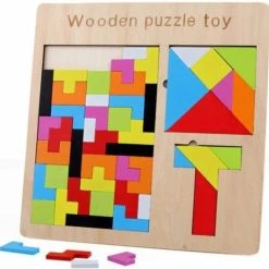 Fidgy - 3 In 1 Houten Puzzel - Montessori Speelgoed - Tetris 15 Fidgy - 3 In 1 Houten Puzzel - Montessori Speelgoed - Tetris -kinderspellen Winkel 550x532 8