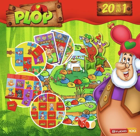 Kabouter Plop Bordspel - 20 In 1 Spel - 20 Spellen 1 Kabouter Plop Bordspel - 20 In 1 Spel - 20 Spellen
