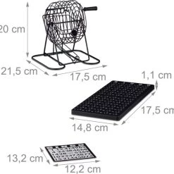 Relaxdays Lotto Bingo Spel - Bingomolen - Bingospel Met Molen - Geluksspel -kinderspellen Winkel 550x534 1