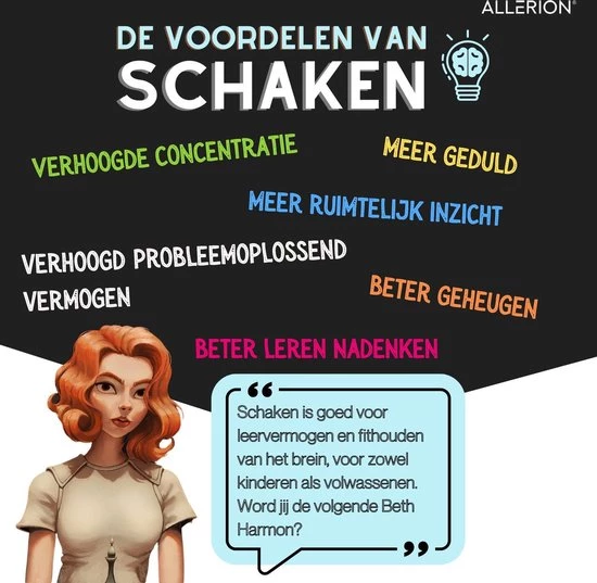 Allerion? Allerion Luxe Schaak Set - 100% Hout - 38cm X 38cm - In Opbergkoffer - Inclusief 2 Extra Dames En Instructieboekje 9 Allerion? Allerion Luxe Schaak Set - 100% Hout - 38cm X 38cm - In Opbergkoffer - Inclusief 2 Extra Dames En Instructieboekje - Afbeelding 9