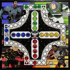 Disney Lightyear - 4-in-1 Spellendoos - Molenspel - Dammen - Ludo (Mens-Erger-Je-Niet) - Slangen & Ladders - Bordspel Verzameling - Game Compendium -kinderspellen Winkel 550x538 4