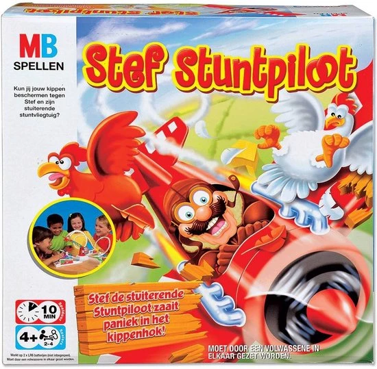 Hasbro Stef Stuntpiloot - Bordspel 11 Hasbro Stef Stuntpiloot - Bordspel - Afbeelding 11
