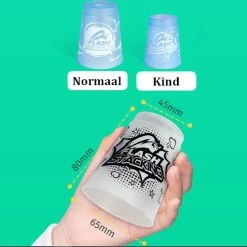 12 Pack QIYI® Kinder Sportstapelen Bekers-Quick Stacks Cups - Speed Training Game Uitdaging- Competitie Party Speelgoed + Gratis OpbergTas-7.6*9.3cm - Mat Doorschijnend - Macaron Blauw -kinderspellen Winkel 550x543 11