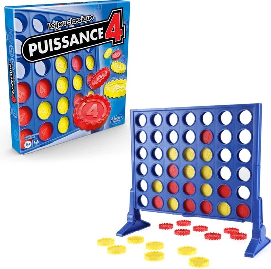 Hasbro Gaming 4 Op 'n Rij - Franstalig Bordspel 6 Hasbro Gaming 4 Op 'n Rij - Franstalig Bordspel - Afbeelding 6