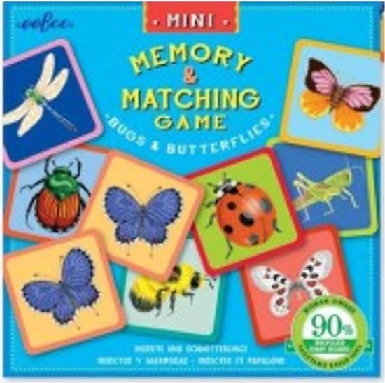 Merkloos Mini Memory - Insecten En Vlinders - Gratis Verzonden 1 Merkloos Mini Memory - Insecten En Vlinders - Gratis Verzonden