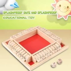 Deluxe HB Sluit De Doos - Zinaps Sluit De Doos Educational Numeracy Vaardigheden Game Gift Houten Nummer Bord Kinderen Vroege Onderwijs Traditionele Sluit Het Box-spel Voor 4 Spelers Digital Flop Game- (WK 02127) -kinderspellen Winkel 550x550 159