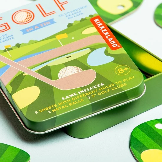 Kikkerland Golf In A Tin - Mini Golf Spel - Reisspel - Inclusief Meeneem Blikje 7 Kikkerland Golf In A Tin - Mini Golf Spel - Reisspel - Inclusief Meeneem Blikje - Afbeelding 7