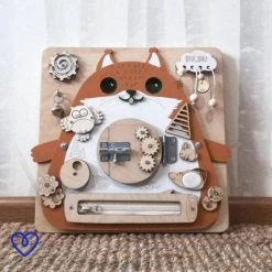 Magnificos - Montessori Speelgoed - Activiteiten Kubus - Activiteiten Tafel - Busy Board - Activiteitenbord - Eekhoorn -kinderspellen Winkel 550x550 207