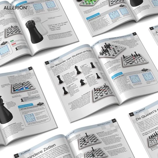 Allerion? Allerion Luxe Schaak Set - 100% Hout - 38cm X 38cm - In Opbergkoffer - Inclusief 2 Extra Dames En Instructieboekje 3 Allerion? Allerion Luxe Schaak Set - 100% Hout - 38cm X 38cm - In Opbergkoffer - Inclusief 2 Extra Dames En Instructieboekje - Afbeelding 3