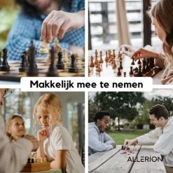 Allerion? Allerion Luxe Schaak Set - 100% Hout - 38cm X 38cm - In Opbergkoffer - Inclusief 2 Extra Dames En Instructieboekje 16 Allerion? Allerion Luxe Schaak Set - 100% Hout - 38cm X 38cm - In Opbergkoffer - Inclusief 2 Extra Dames En Instructieboekje -kinderspellen Winkel 550x550 213