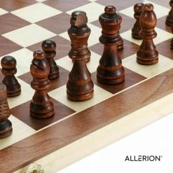 Allerion? Allerion Luxe Schaak Set - 100% Hout - 38cm X 38cm - In Opbergkoffer - Inclusief 2 Extra Dames En Instructieboekje 18 Allerion? Allerion Luxe Schaak Set - 100% Hout - 38cm X 38cm - In Opbergkoffer - Inclusief 2 Extra Dames En Instructieboekje -kinderspellen Winkel 550x550 214