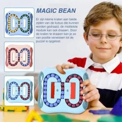 JUST23 Magic Bean Board - IQ Ball Brain Game - Speed Cube - Rood -kinderspellen Winkel 550x550 253
