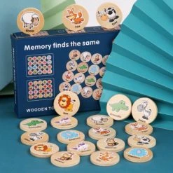 Wooden Toys Houten Memory Spel - 20 Delig - Memory Spelletjes Vanaf 3 Jaar - Houten Speelgoed - Schoencadeautjes Voor Kinderen - Fruit -kinderspellen Winkel 550x551 9