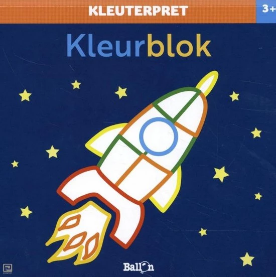 Ballon Media Kleuterpret Kleurblok Raket 3+ 2 Ballon Media Kleuterpret Kleurblok Raket 3+ - Afbeelding 2