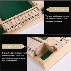 Deluxe HB Sluit De Doos - Zinaps Deluxe 4-Player Sluit De Doos Houten Tafel Game Classic Dice Game Board Toy, Brown- (WK 02127) -kinderspellen Winkel 550x552 3