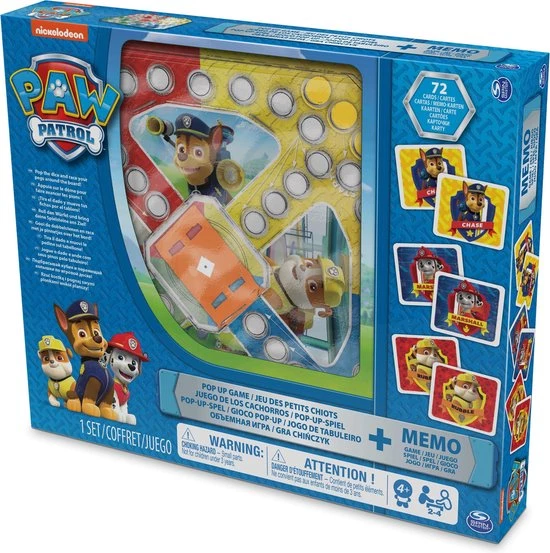 PAW Patrol - Bordspel - Pop-up Spel - Met Memorykaarten 8 PAW Patrol - Bordspel - Pop-up Spel - Met Memorykaarten - Afbeelding 8
