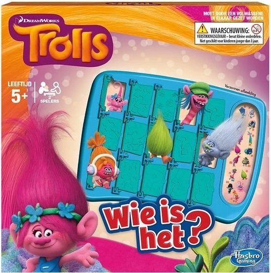 Hasbro Gaming Wie Is Het Trolls - Kinderspel 4 Hasbro Gaming Wie Is Het Trolls - Kinderspel - Afbeelding 4