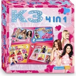 Studio 100 K3 4 In 1 Speldoos - Kinderspel