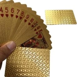 Merkloos Waterdichte Speelkaarten Goud - Kaarten - Waterbestendig - Poker - Blackjack - Patience - Spelletjes - Kaarten Truukjes - Outdoor - Kaarten Set - Plastic Goudfolie 9 Merkloos Waterdichte Speelkaarten Goud - Kaarten - Waterbestendig - Poker - Blackjack - Patience - Spelletjes - Kaarten Truukjes - Outdoor - Kaarten Set - Plastic Goudfolie -kinderspellen Winkel 550x556 6