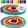 Isa's Friends Domino Stenen Set Hout 1000pcs - XXL Dominoset Incl. 32 Elementen En Accessoires