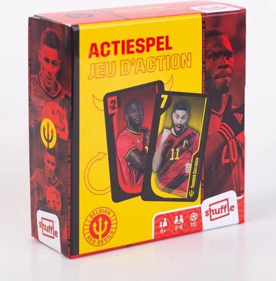 Rode Duivels - Belgian Red Devils - Shuffle - Kaartspel - Actiespel 1 Rode Duivels - Belgian Red Devils - Shuffle - Kaartspel - Actiespel