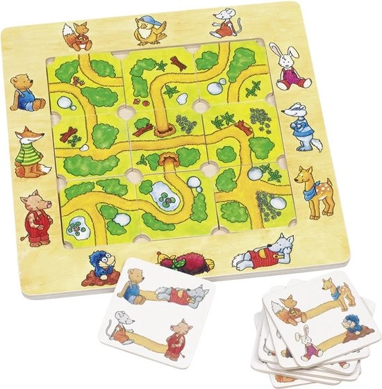 Goki Gezelschapsspel: VIND DE WEG! 21x21cm, 9-delig, Met 20 Speel 5 Goki Gezelschapsspel: VIND DE WEG! 21x21cm, 9-delig, Met 20 Speel - Afbeelding 5