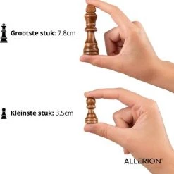 Allerion? Allerion Luxe Schaak Set - 100% Hout - 38cm X 38cm - In Opbergkoffer - Inclusief 2 Extra Dames En Instructieboekje 17 Allerion? Allerion Luxe Schaak Set - 100% Hout - 38cm X 38cm - In Opbergkoffer - Inclusief 2 Extra Dames En Instructieboekje -kinderspellen Winkel 550x563 2
