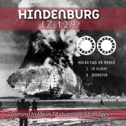 Hindenburg LZ-129 - 2 View-Master Schijven Met 14 Foto's In 3D, 'in Flight' En 'disaster'