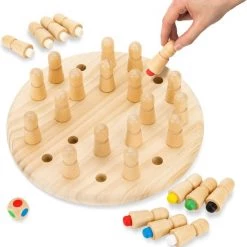 kinderspellen Winkel 33 Toyfel Magnus Houten Memory Schaakspel Met Tas 30 Cm Memory Chess Montessori Educatief Speelgoed Voor Kinderen Spel Voor Logica & Co Rdinatie