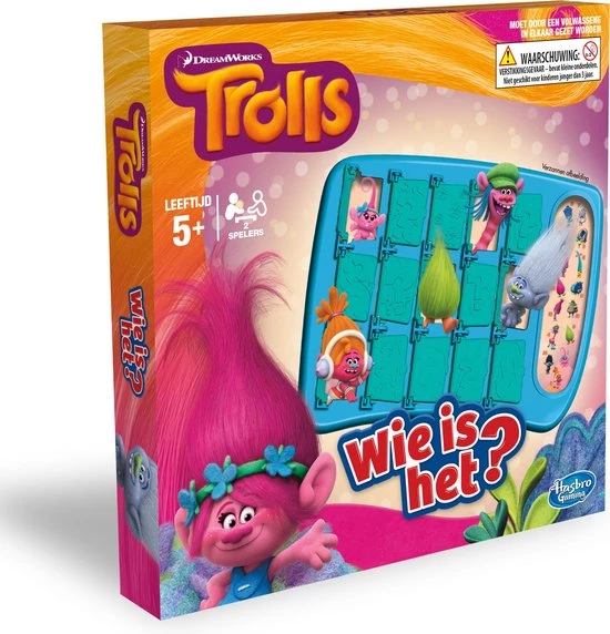 Hasbro Gaming Wie Is Het Trolls - Kinderspel 1 Hasbro Gaming Wie Is Het Trolls - Kinderspel