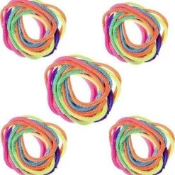 5x FG Rainbow Rope - Regenboog Touw - Vingertouw - 19cm - Regenboog