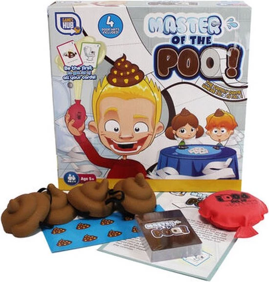 Games Hub Kinder Kaartspel - Master Of The Poo - Geschikt Voor 2 Tot 4 Spelers Vanaf 5 Jaar - Kerstcadeau Sinterklaas Schoencadeautje 2 Games Hub Kinder Kaartspel - Master Of The Poo - Geschikt Voor 2 Tot 4 Spelers Vanaf 5 Jaar - Kerstcadeau Sinterklaas Schoencadeautje - Afbeelding 2